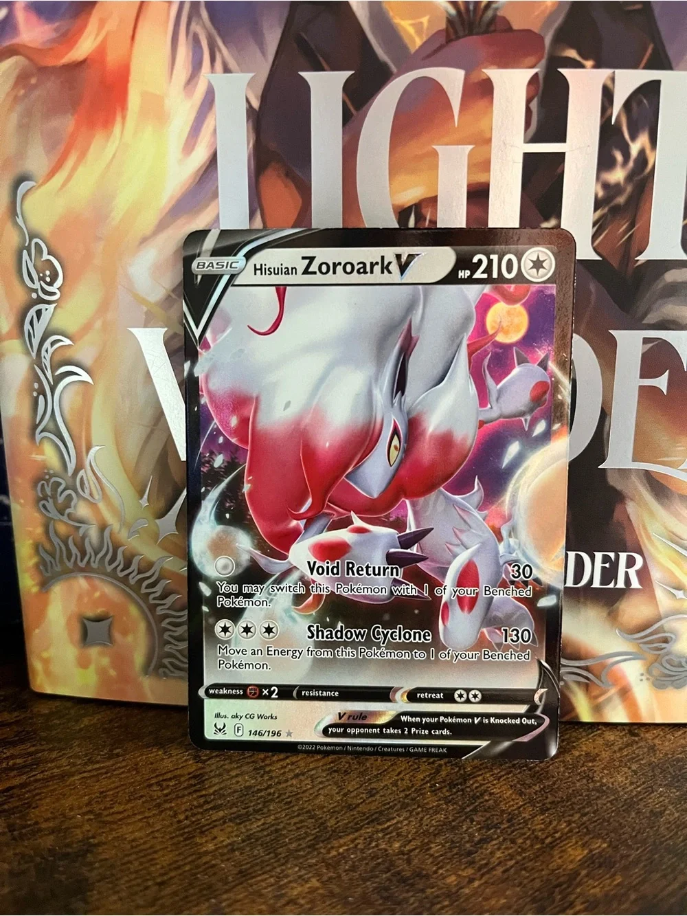 Hisuian Zoroark V Pokemon Lost Origin Ultra Rare Card 146/196